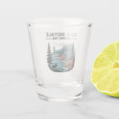 Nationalpark Isle Royale Landschaftlich Wilderness Schnapsglas (Rückseite)