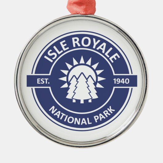 Nationalpark Isle Royale Ornament Aus Metall (Vorne)