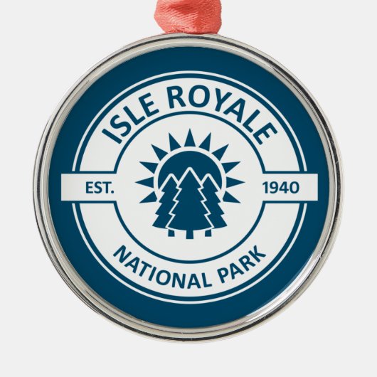 Nationalpark Isle Royale Ornament Aus Metall (Vorne)