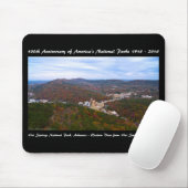 Nationalpark Jubiläum Hot Springs Herbst Aussicht Mousepad (Mit Mouse)