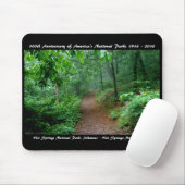 Nationalpark Jubiläum Hot Springs Mt Mousepad (Mit Mouse)