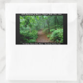 Nationalpark Jubiläum Hot Springs Mt Rechteckiger Aufkleber (Tasche)