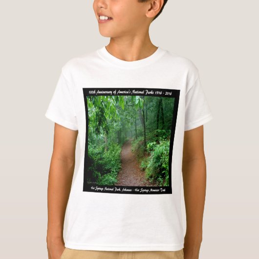 Nationalpark Jubiläum Hot Springs Mt T-Shirt (Vorderseite)