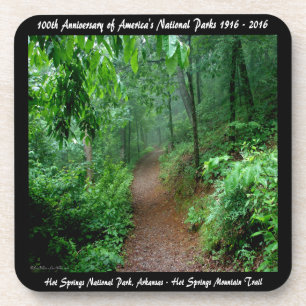 Nationalpark Jubiläum Hot Springs Mt Untersetzer