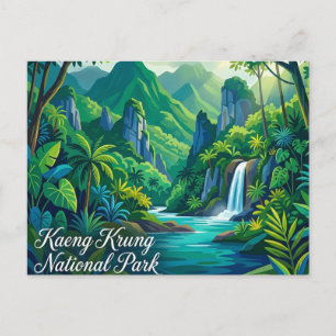 Nationalpark Kaeng Krung Thailand Postkarte