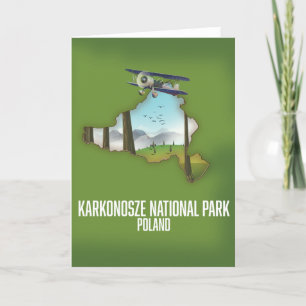 Nationalpark Karkonosze Polen Karte