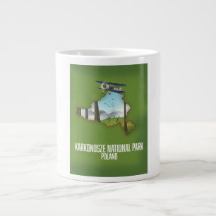 Nationalpark Karkonosze Polen Karte Jumbo-Tasse