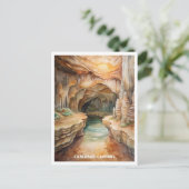 Nationalpark Karlsbad Wasserfarbenmalerei Postkarte (Stehend Vorderseite)