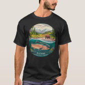Nationalpark Katmai und Erhaltung von Lachs und Bä T-Shirt (Vorderseite)