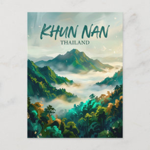 Nationalpark Khun Nan Thailand Postkarte