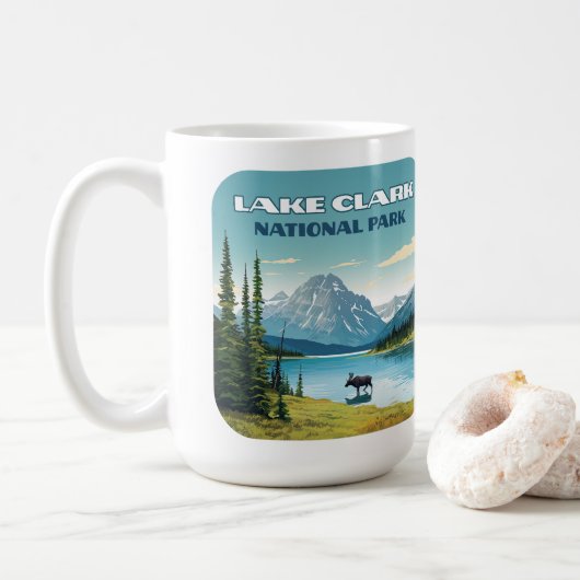 Nationalpark Klettersee Alaska Kaffeetasse (Mit Donut)