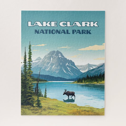 Nationalpark Klettersee Alaska Puzzle (Vertikal)