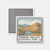 Nationalpark Kobuk Magnet (Vorderseite/Rückseite)