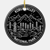 Nationalpark Kobuk Tal Alaska Monoline Keramik Ornament (Hinten)