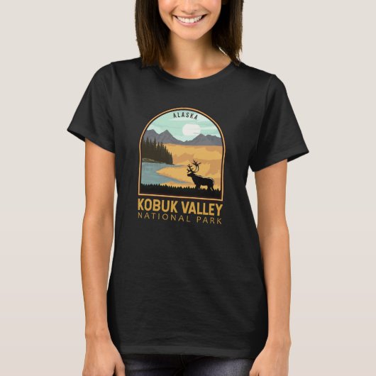 Nationalpark Kobuk Tal Vintages Emblem T-Shirt (Vorderseite)