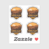 Nationalpark Komodo Aufkleber (Blatt)