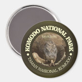 Nationalpark Komodo Magnet (Vorderseite/Rückseite)