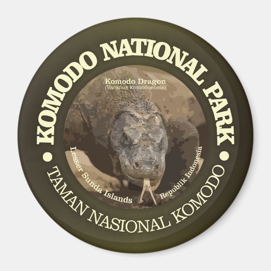 Nationalpark Komodo Magnet (Vorne)