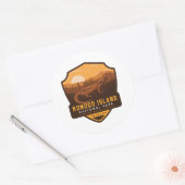 Nationalpark Komodo Runder Aufkleber (Umschlag)
