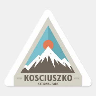Nationalpark Kosciuszko Dreieckiger Aufkleber