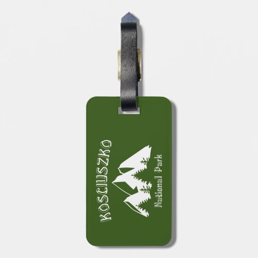 Nationalpark Kosciuszko Gepäckanhänger (Rückseite vertikal)