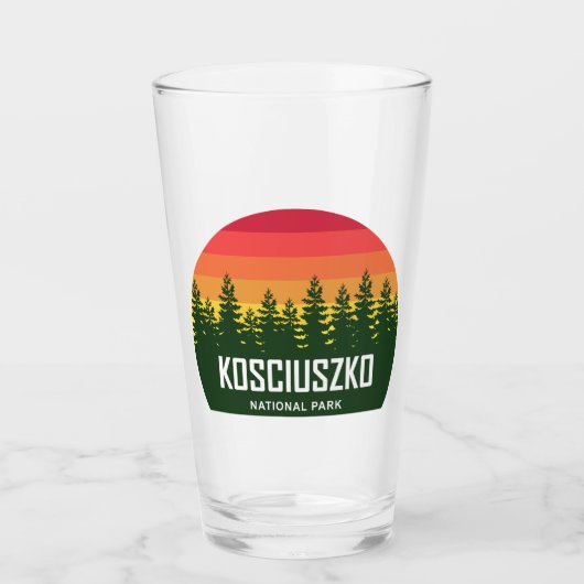 Nationalpark Kosciuszko Glas (Vorderseite)