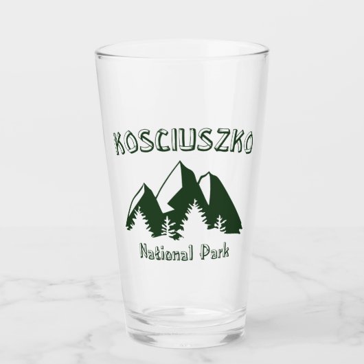 Nationalpark Kosciuszko Glas (Vorderseite)