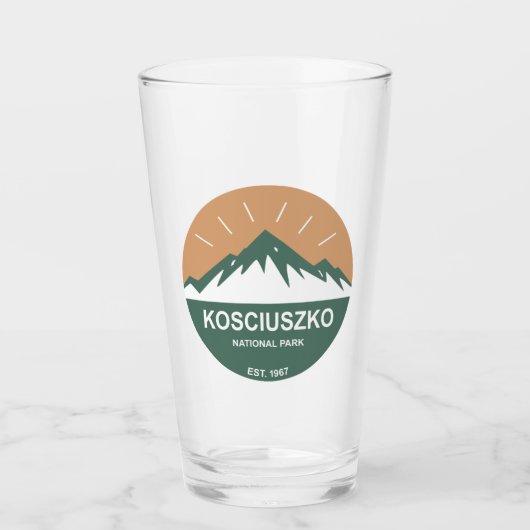 Nationalpark Kosciuszko Glas (Vorderseite)