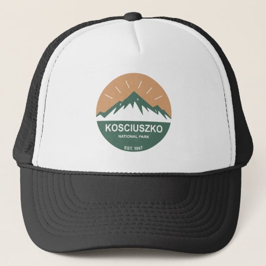 Nationalpark Kosciuszko Truckerkappe (Vorderseite)