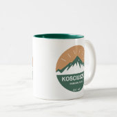 Nationalpark Kosciuszko Zweifarbige Tasse (VorderseiteRechts)