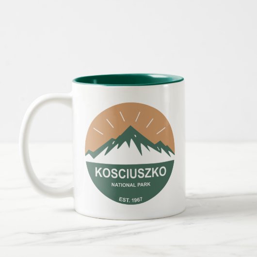 Nationalpark Kosciuszko Zweifarbige Tasse (Links)