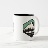 Nationalpark Kosciuszko Zweifarbige Tasse (VorderseiteRechts)