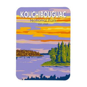 Nationalpark Kouchibouguac Nationalpark Travel Art Magnet