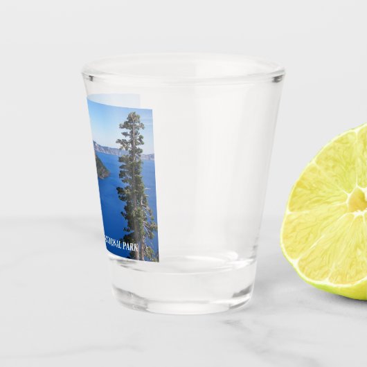 Nationalpark Krater Foto Schnapsglas (Rechts)