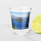 Nationalpark Krater Foto Schnapsglas (Vorderseite)