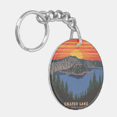 Nationalpark Krater Lake Schlüsselanhänger (Vorderseite links)