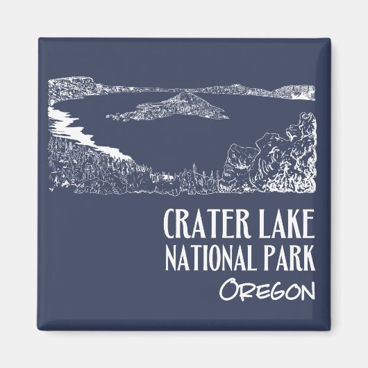Nationalpark Krater Nationalpark California Magnet (Vorne)