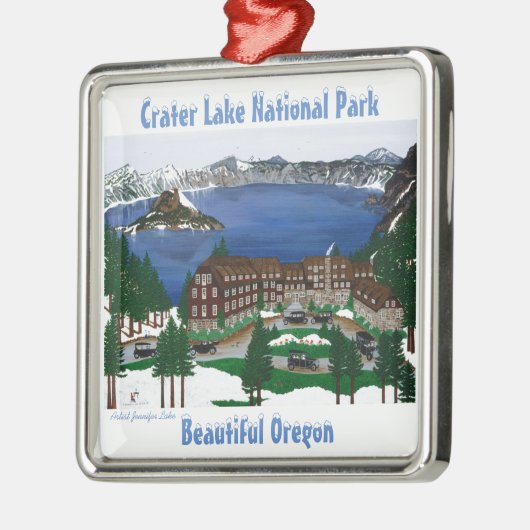 Nationalpark Krater Nationalpark California Ornament Aus Metall (Links)