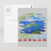 Nationalpark Krater Postkarte (Vorne/Hinten)