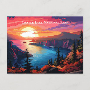 Nationalpark Krater Postkarte
