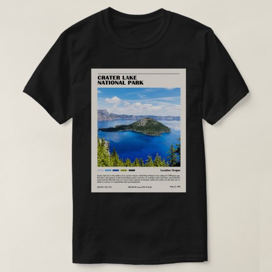 Nationalpark Krater See 1 T-Shirt (Design vorne)