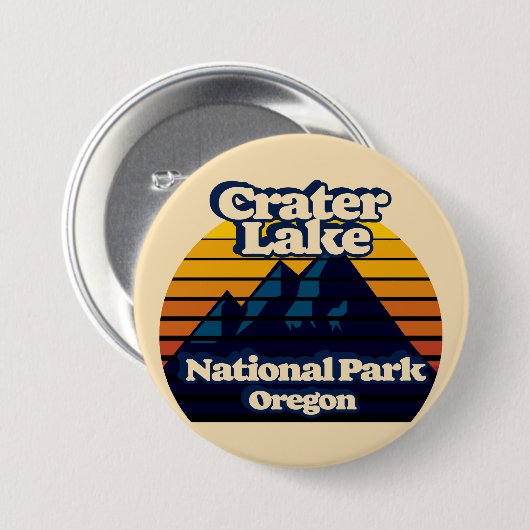 Nationalpark Krater See Button (Vorne & Hinten)