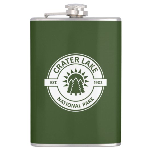 Nationalpark Krater See Flachmann (Vorderseite)