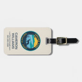 Nationalpark Krater See Gepäckanhänger (Vorderseite horizontal)