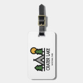 Nationalpark Krater See Gepäckanhänger (Vorderseite vertikal)