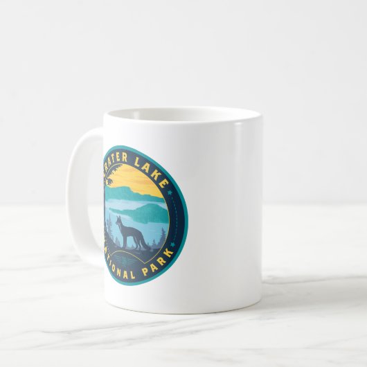 Nationalpark Krater See Kaffeetasse (Vorderseite Links)