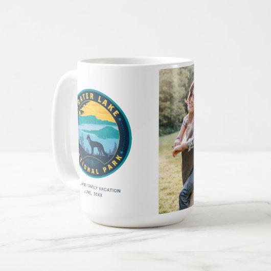 Nationalpark Krater See Kaffeetasse (Vorderseite Links)