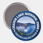 Nationalpark Krater See Magnet (Vorderseite/Rückseite)