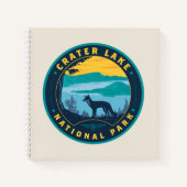 Nationalpark Krater See Notizblock (Vorderseite)