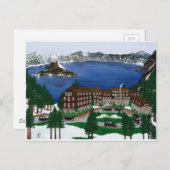 Nationalpark Krater See Postkarte (Vorne/Hinten)